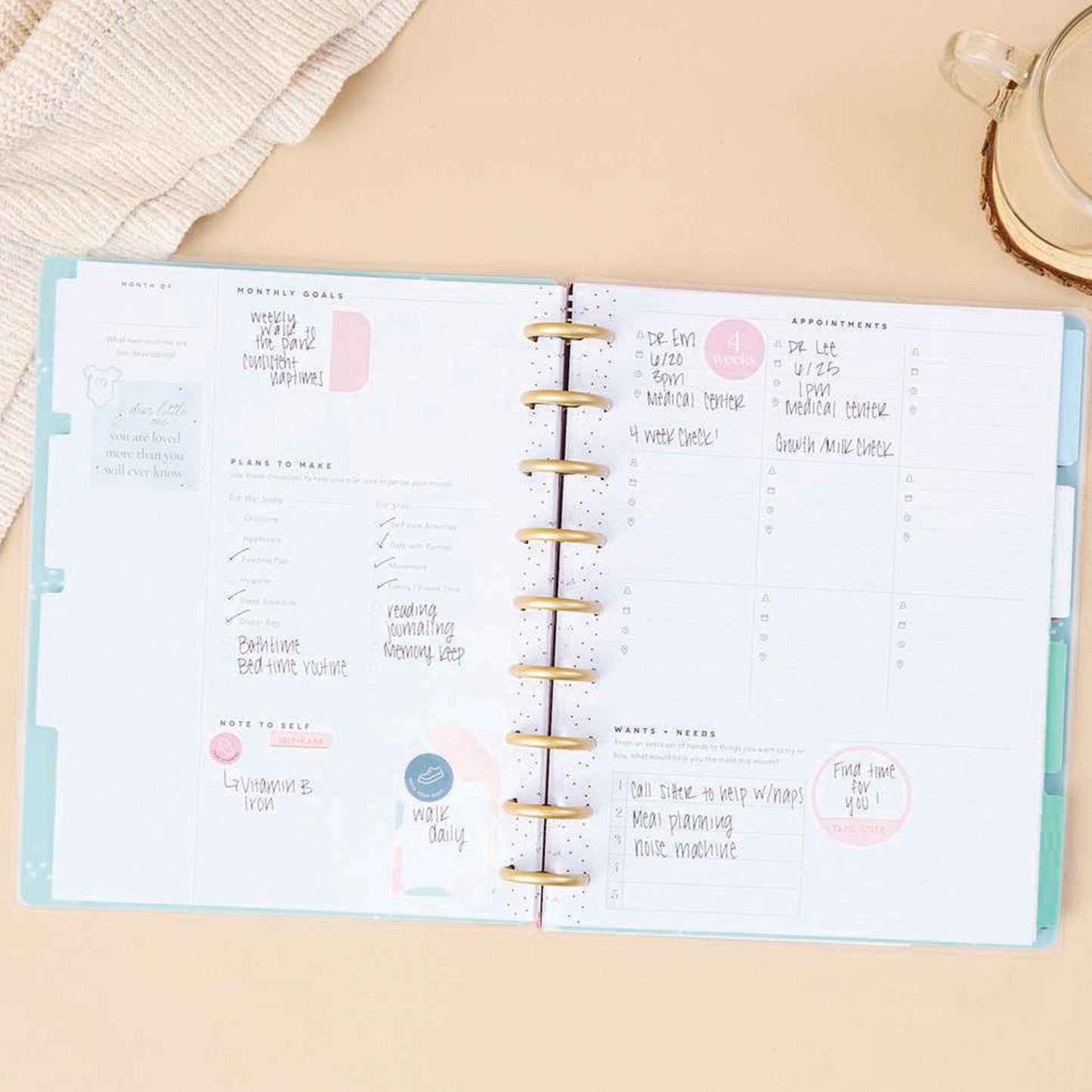 Happy Planner - Planner Classic (12 meses undated) Baby´s First Year - Hello Little One