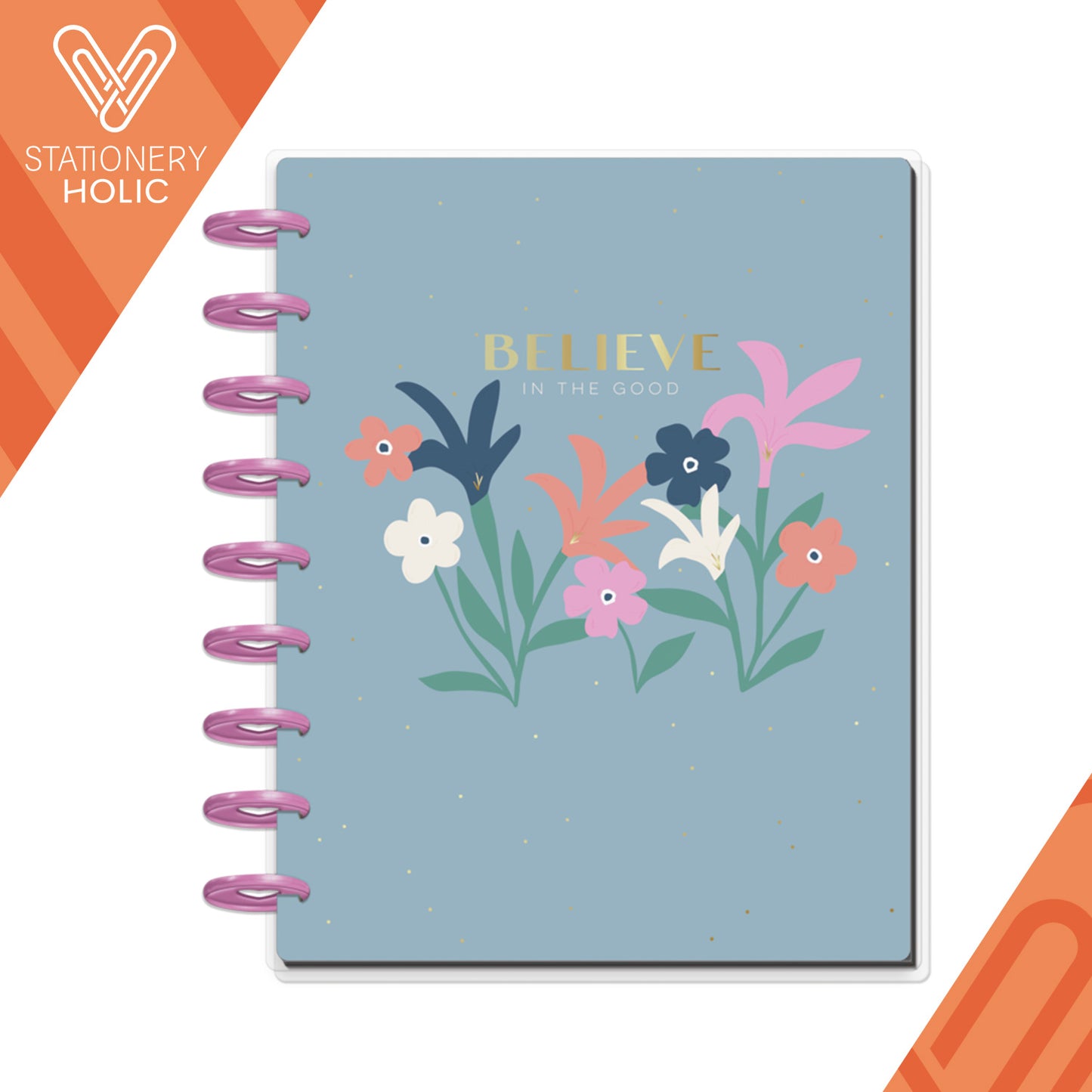 Happy Planner - Journal Guiado Classic - Bold Blossoms