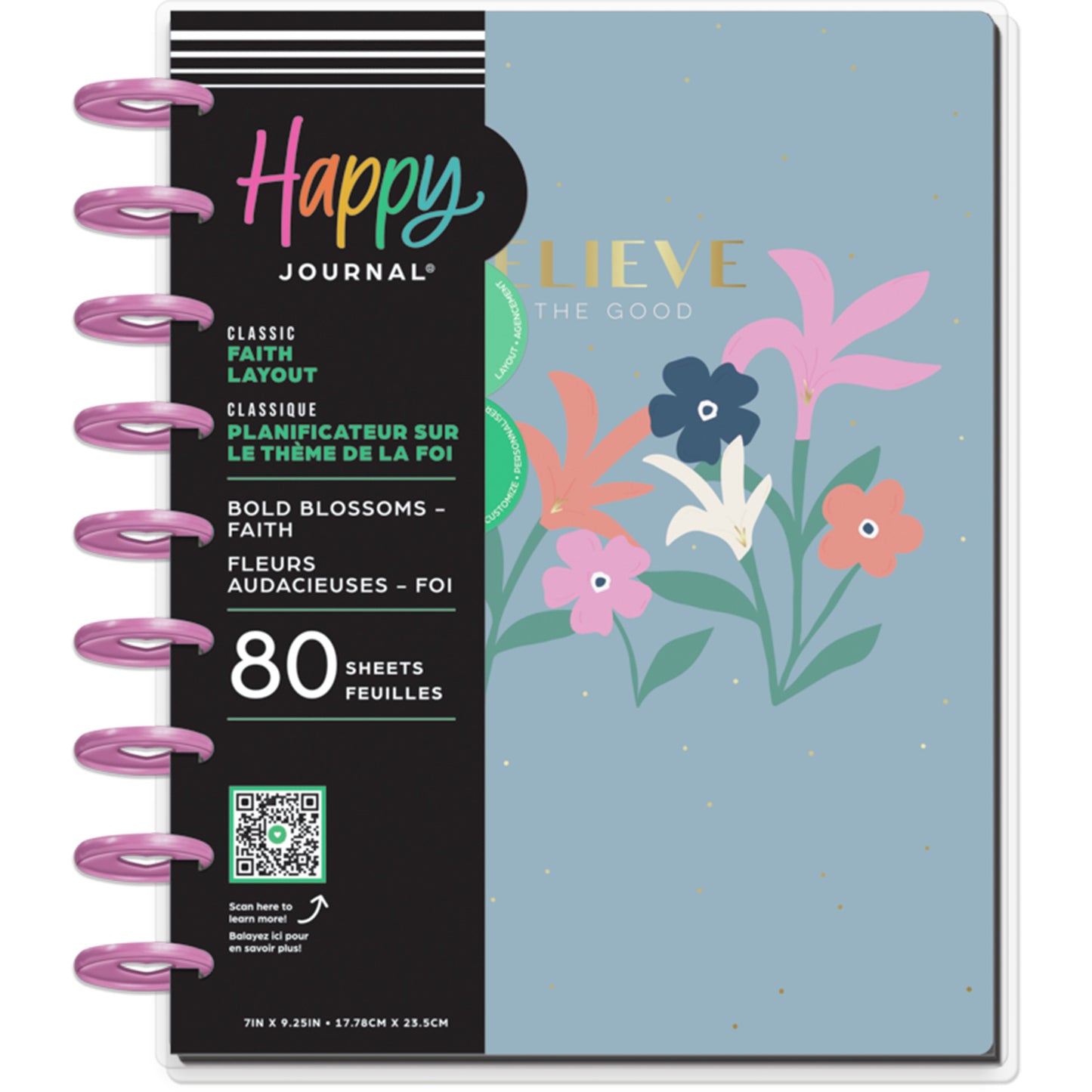 Happy Planner - Journal Guiado Classic - Bold Blossoms