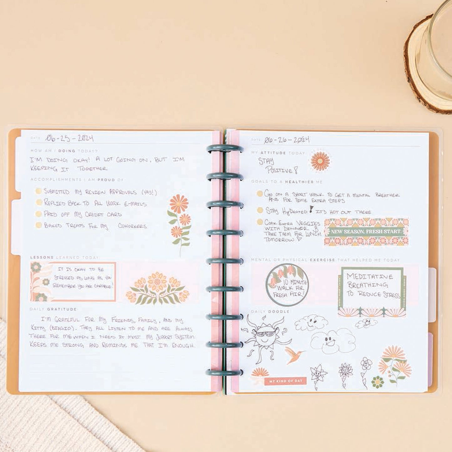 Happy Planner - Journal Guiado Classic - Everyday Wellness