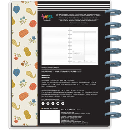 Happy Planner - Recetario Classic - Fall Picnic