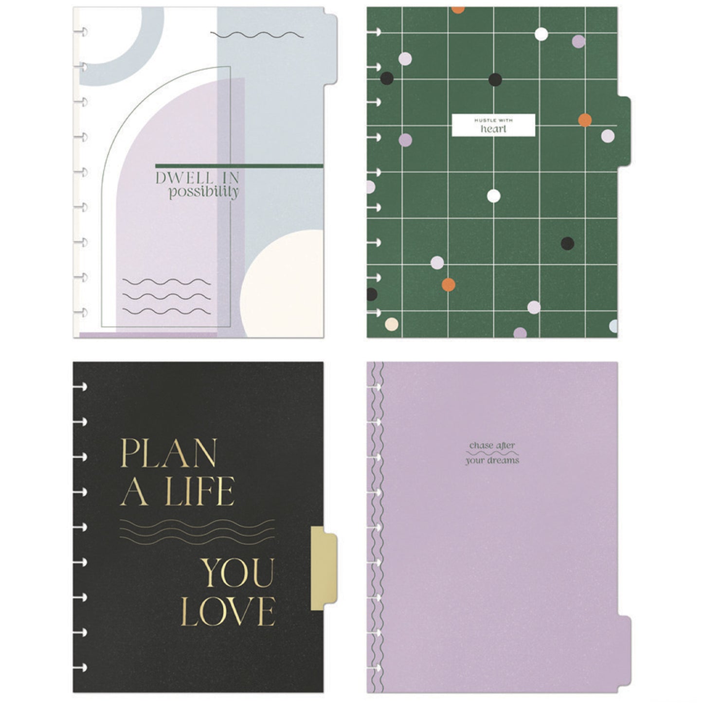 Happy Planner - Journal Guiado Classic - Mauve & Moss Goals