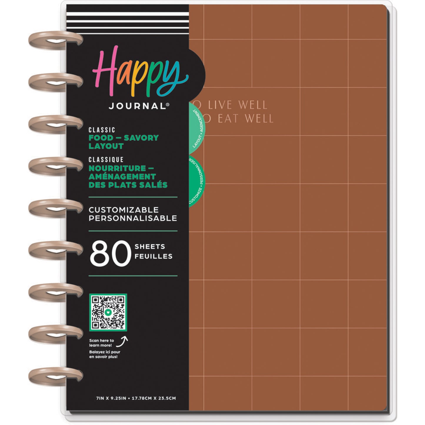 Happy Planner - Journal Guiado Classic - Savory Food