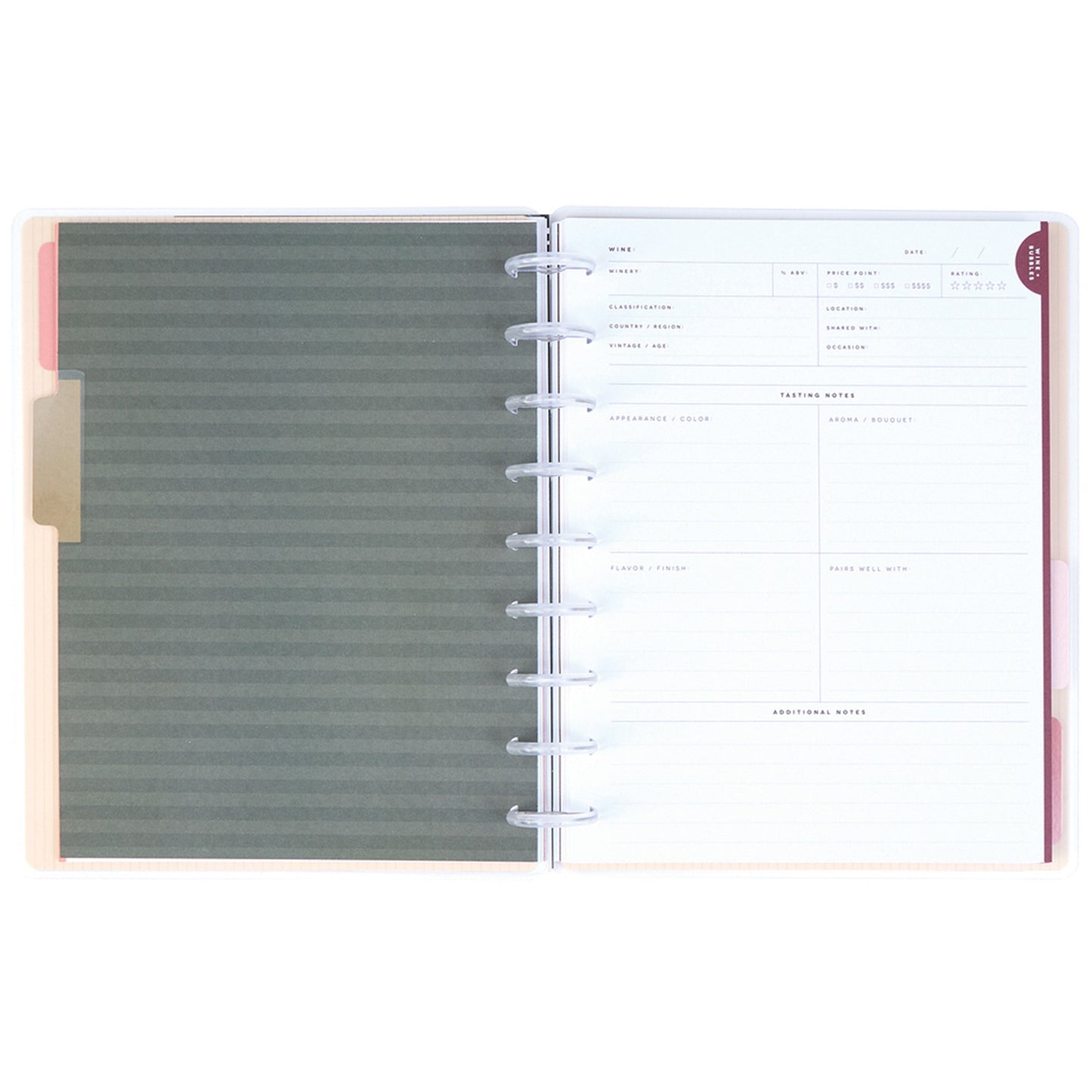 Happy Planner - Journal Guiado Classic - Wine & Spirits