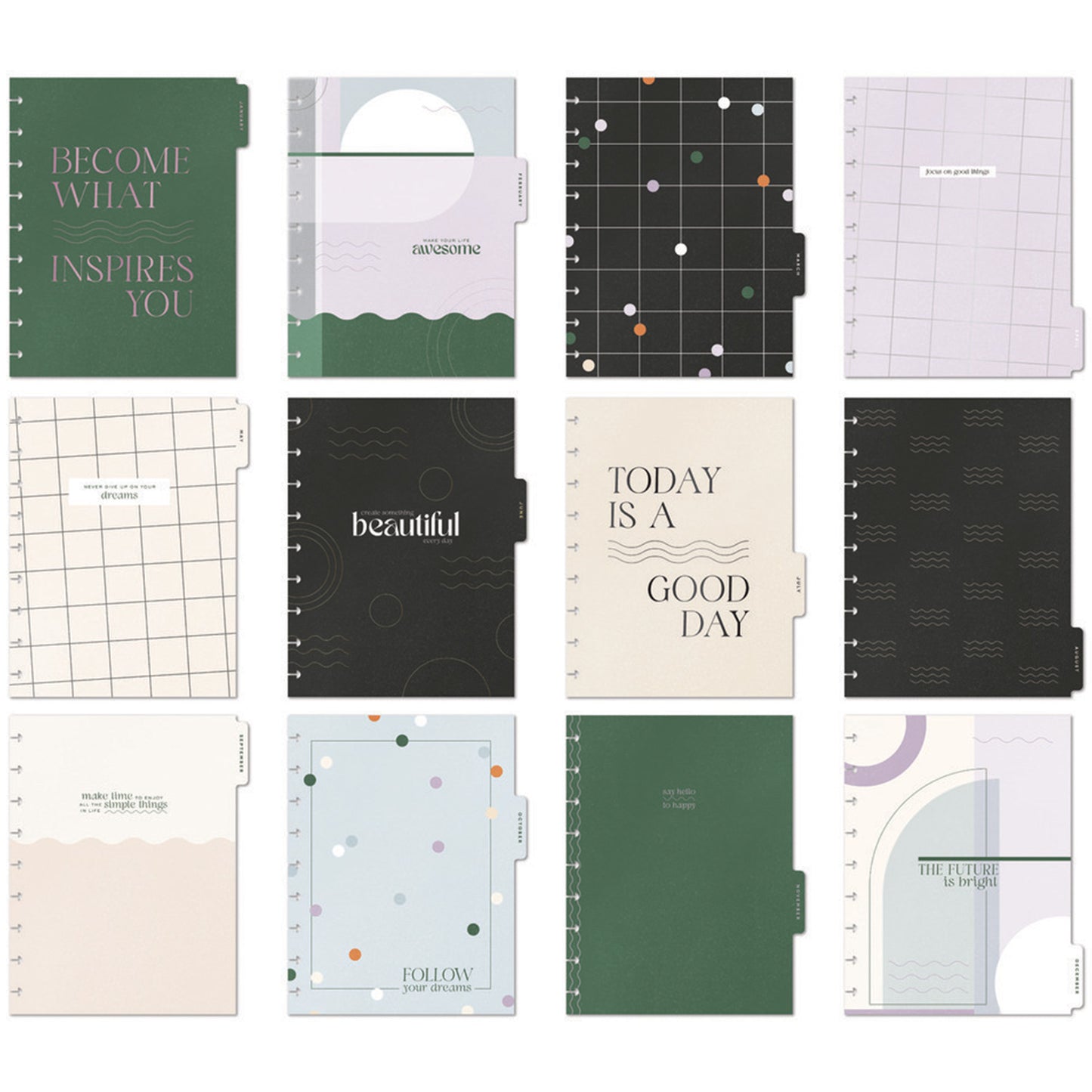 Happy Planner - Planner Classic (2025) Mensual - Mauve & Moss