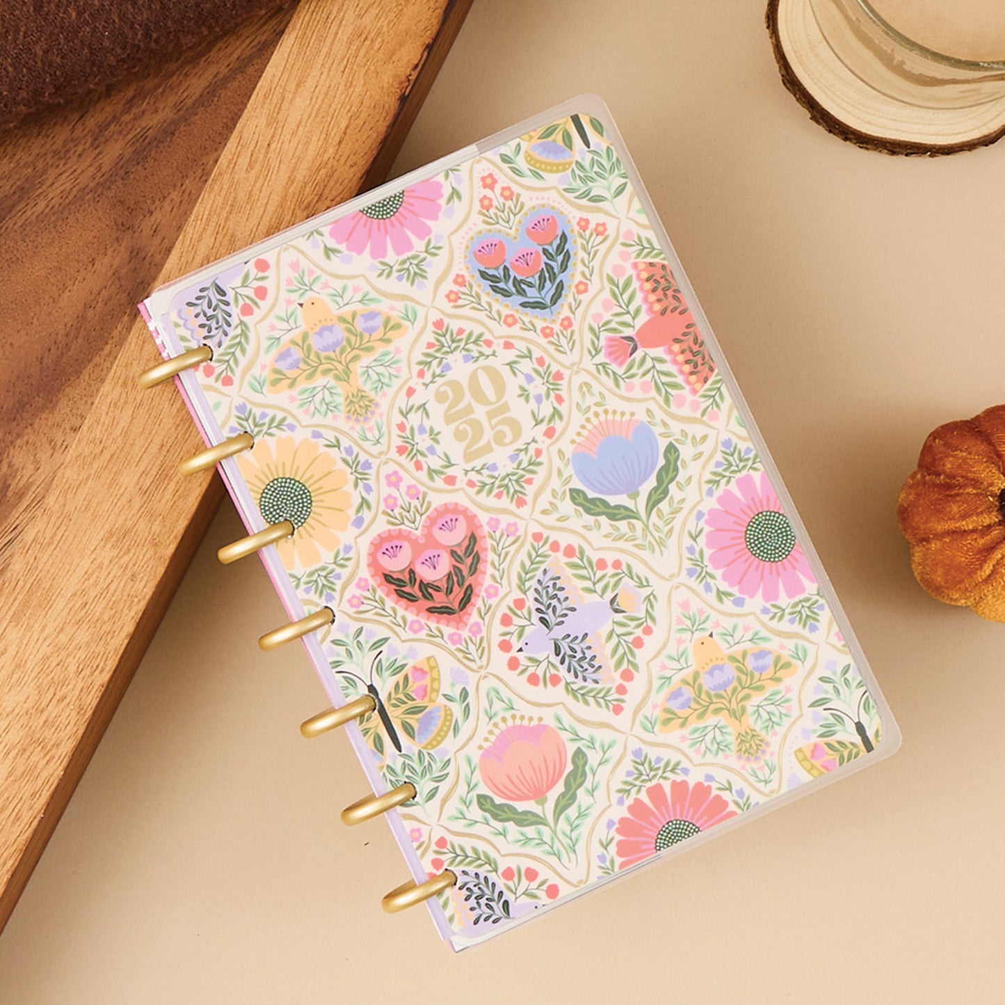 Happy Planner - Planner Mini (2025) Horizontal - Folk & Flora