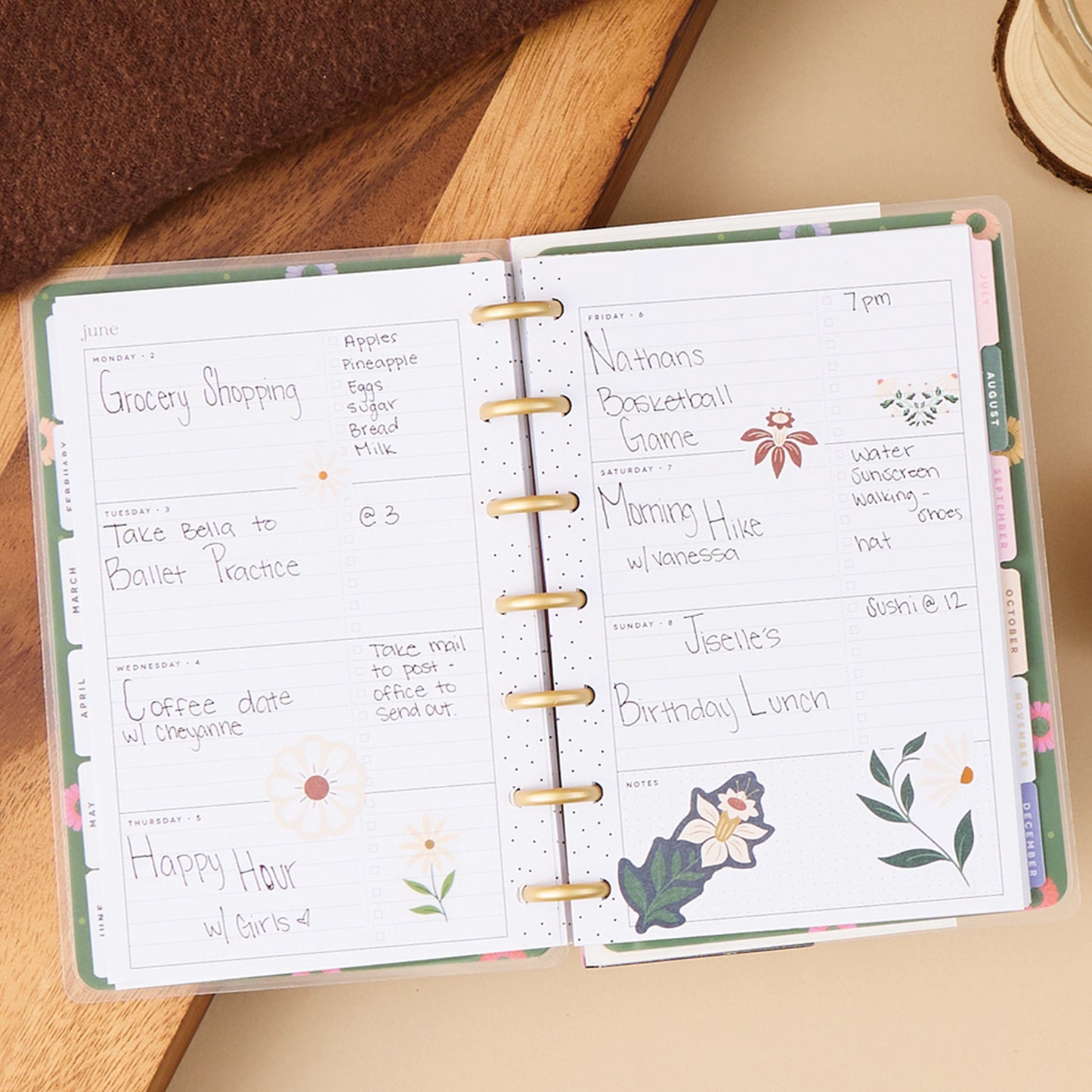 Happy Planner - Planner Mini (2025) Horizontal - Folk & Flora