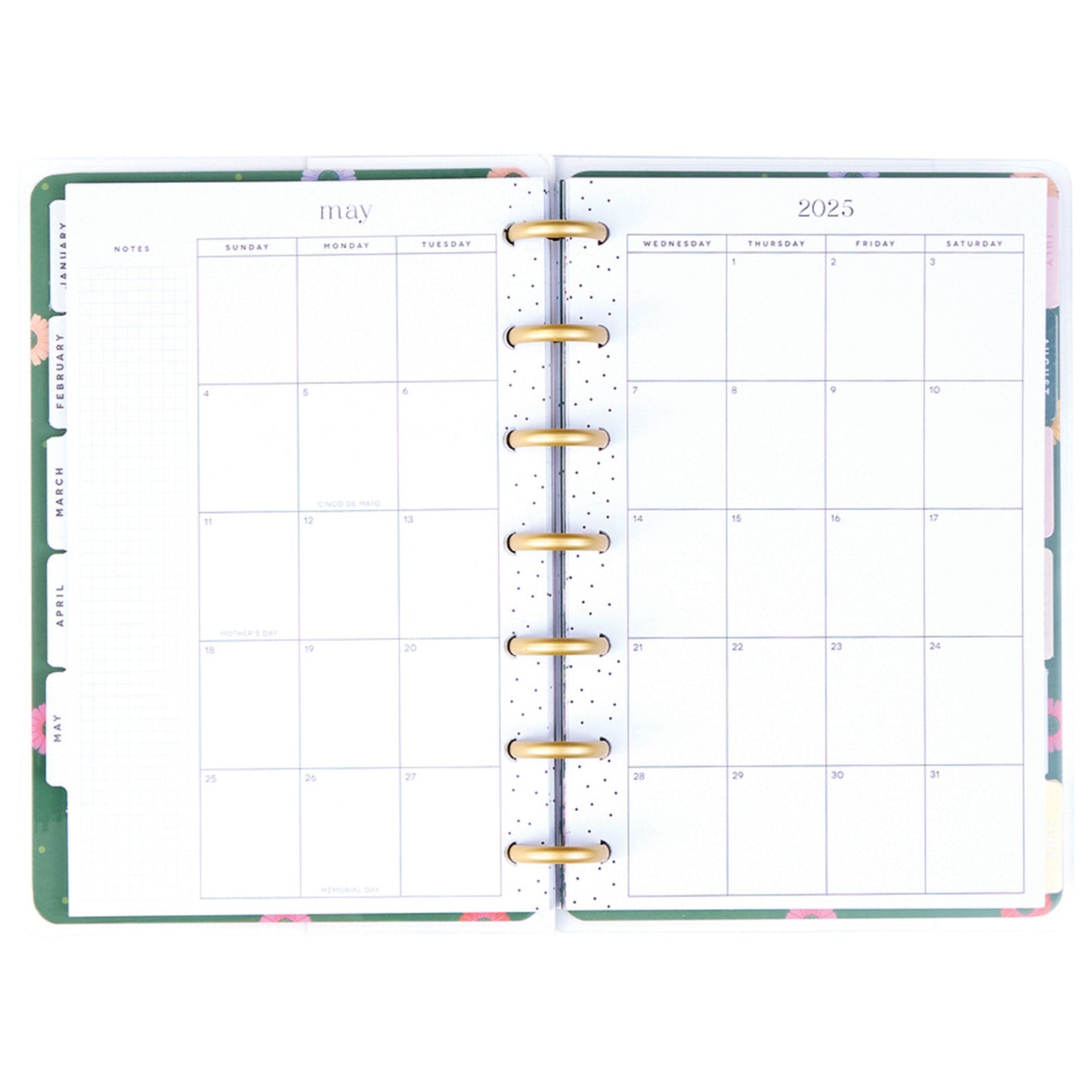 Happy Planner - Planner Mini (2025) Horizontal - Folk & Flora