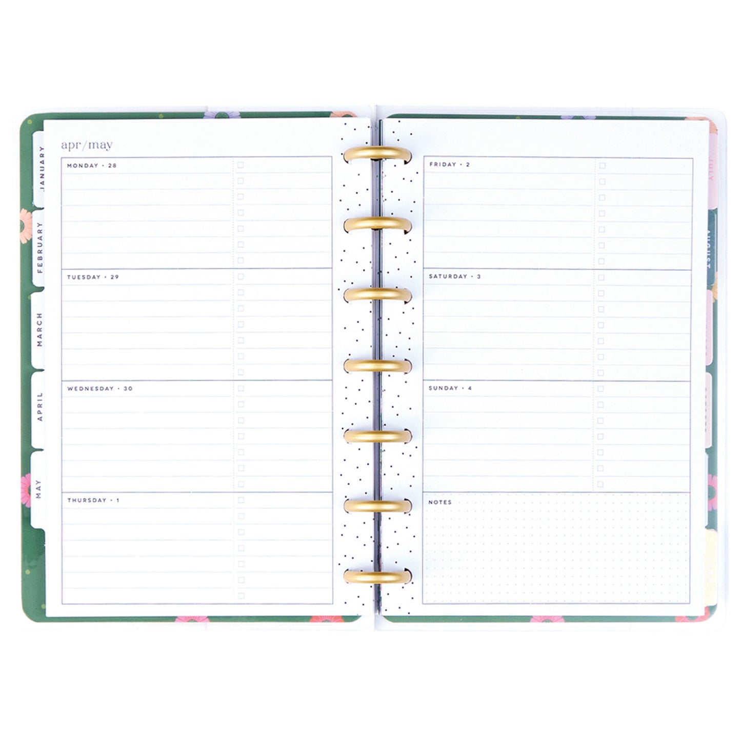 Happy Planner - Planner Mini (2025) Horizontal - Folk & Flora