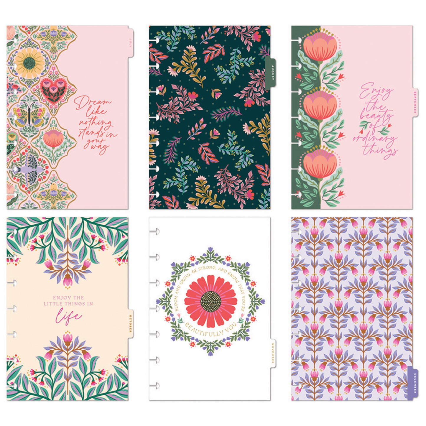 Happy Planner - Planner Mini (2025) Horizontal - Folk & Flora