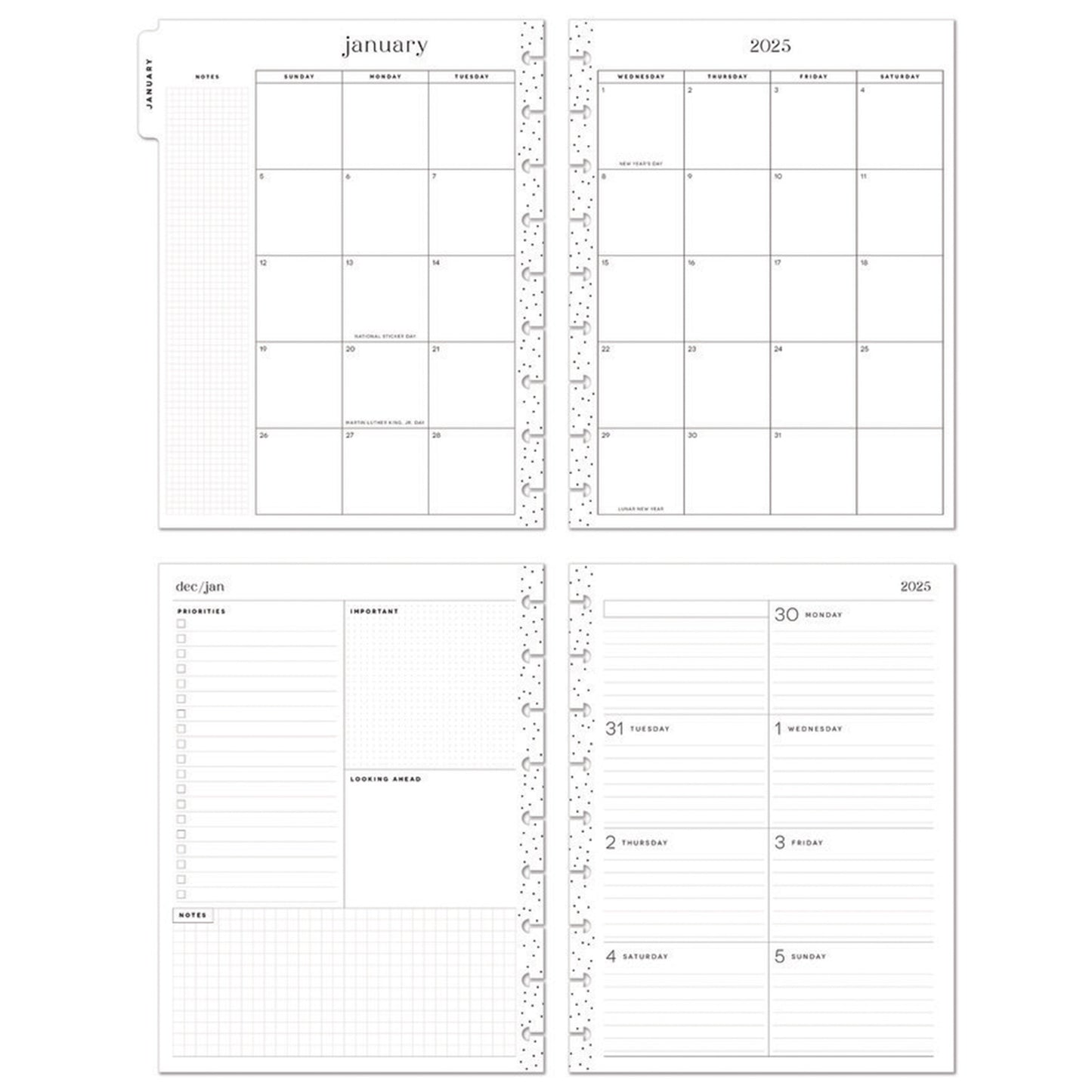 Happy Planner - Planner Classic (2025) Dashboard - Mod Garden