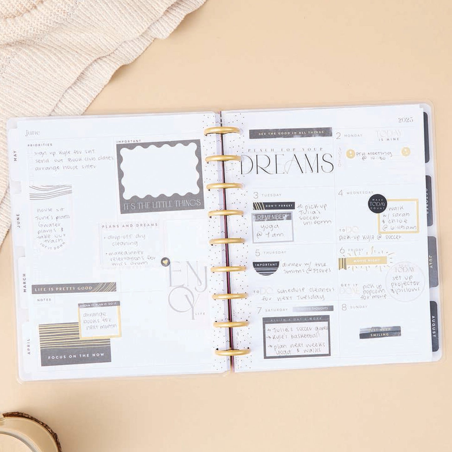 Happy Planner - Planner Classic (2025) Dashboard - Modern Impression