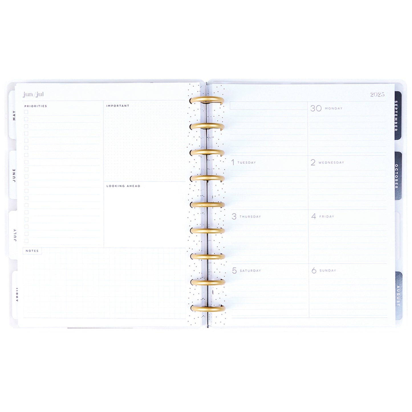 Happy Planner - Planner Classic (2025) Dashboard - Modern Impression