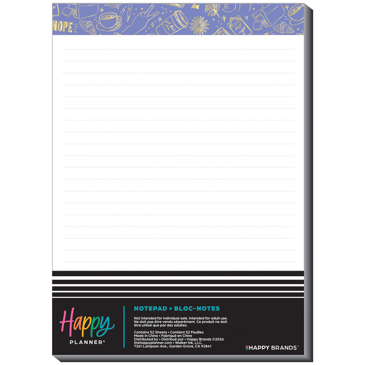 Happy Planner - Notepad - Pajama Plans