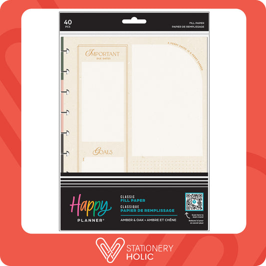 Happy Planner - Papel Classic - Amber & Oak