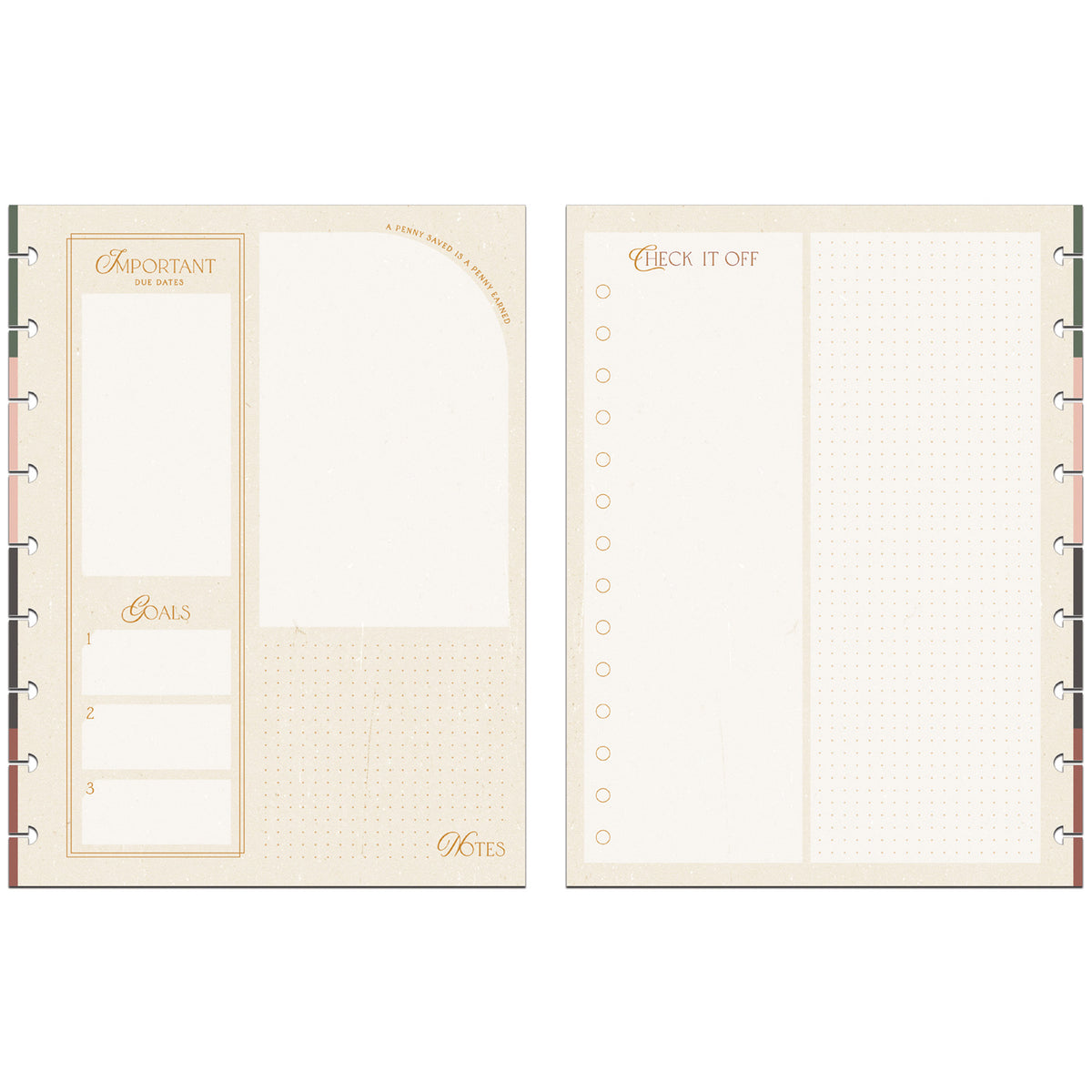 Happy Planner - Papel Classic - Amber & Oak
