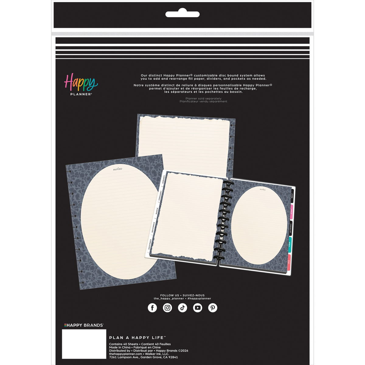 Happy Planner - Papel Big - Shadow Fields