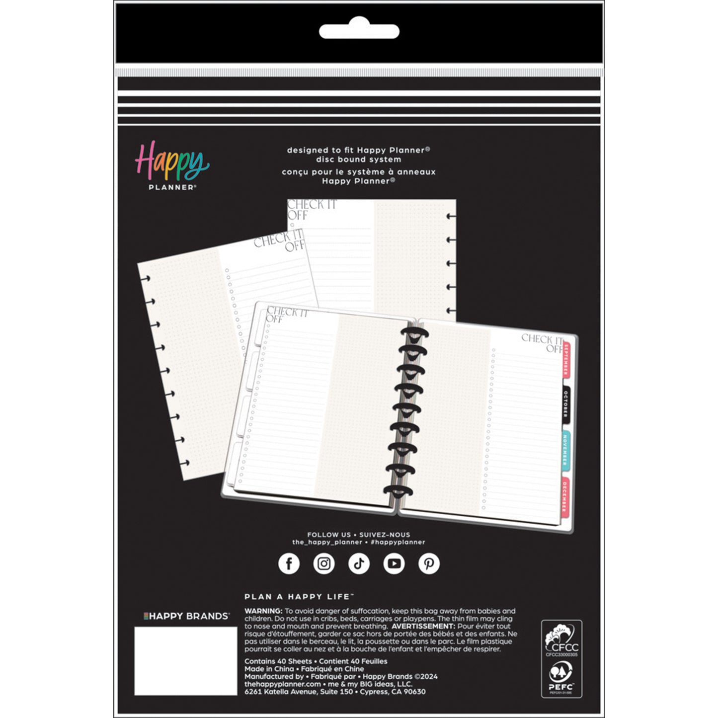 Happy Planner - Papel Classic - Check It Off