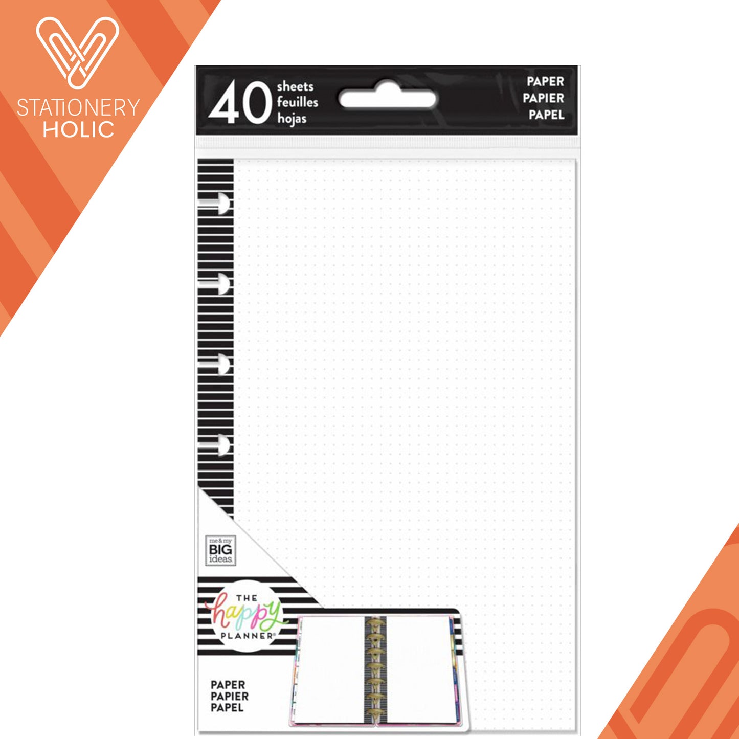 Happy Planner - Papel Mini - White Dot Grid