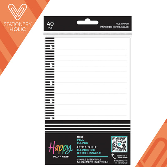 Happy Planner - Papel Mini - Simple Essentials