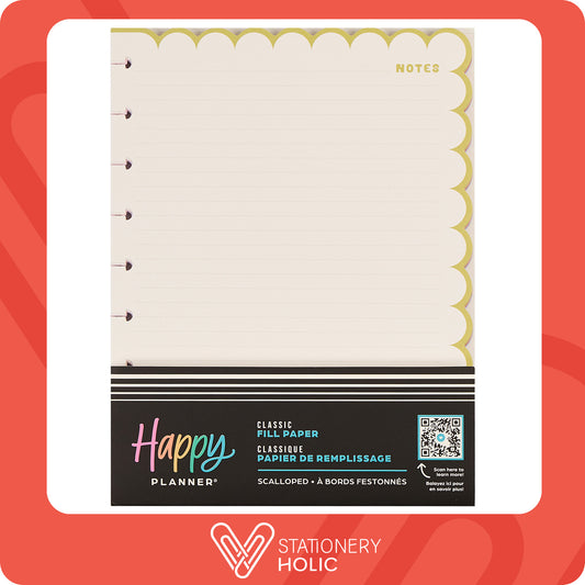 Happy Planner - Papel Classic - Scalloped