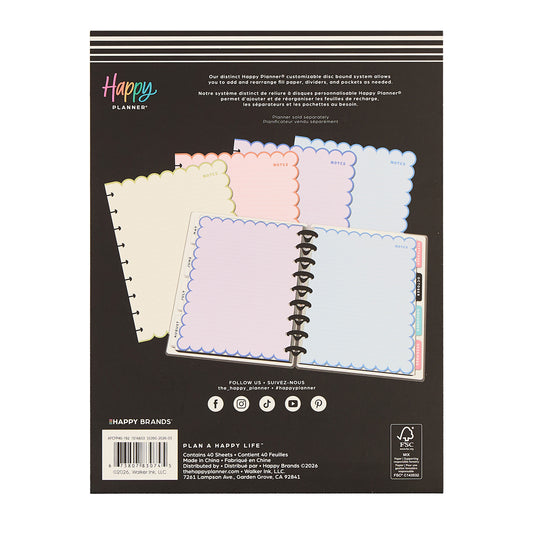 Happy Planner - Papel Classic - Scalloped