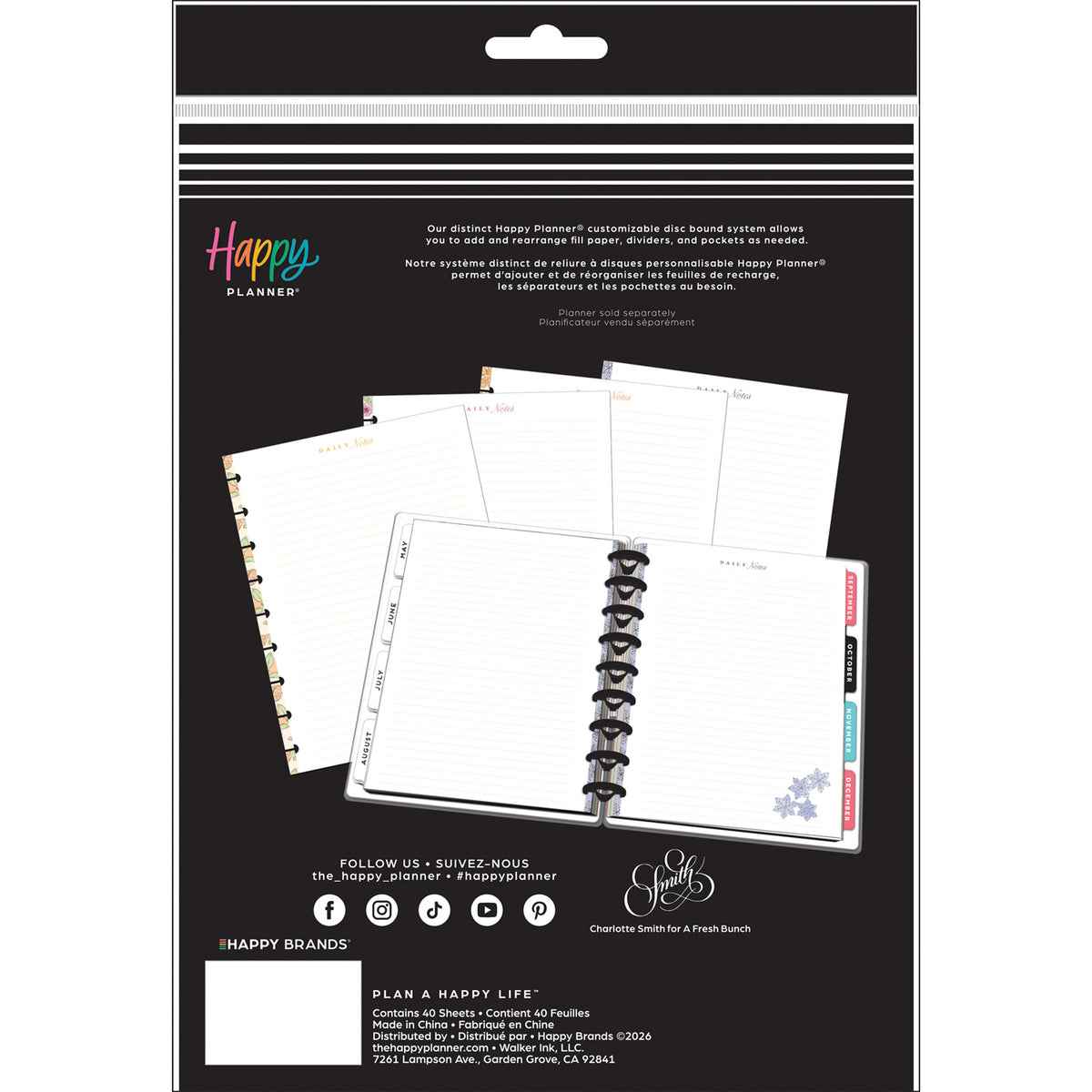 Happy Planner - Papel Classic - Seasonal Sidewalks