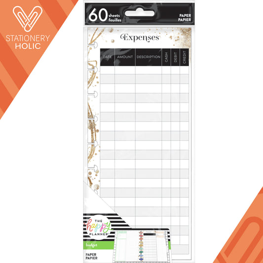 Happy Planner - Papel Skinny Classic - B&W Budget