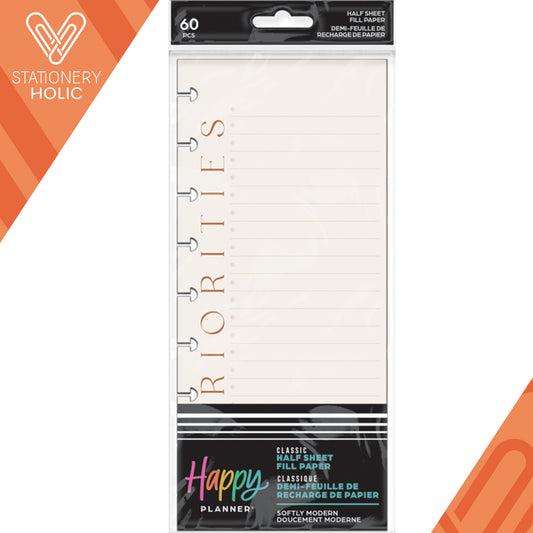 Happy Planner - Papel Skinny Classic - Softly Modern