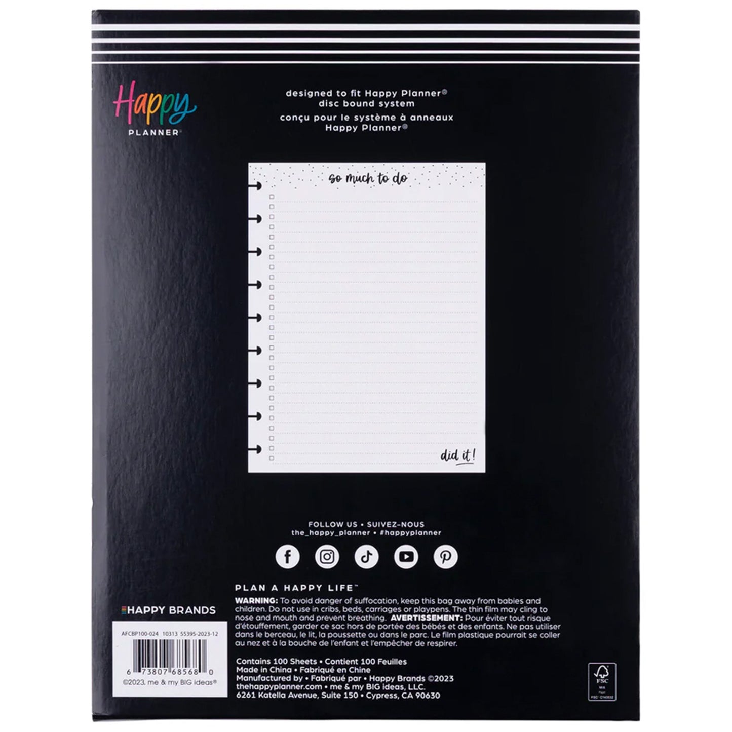 Happy Planner - Papel Classic - So Much To Do