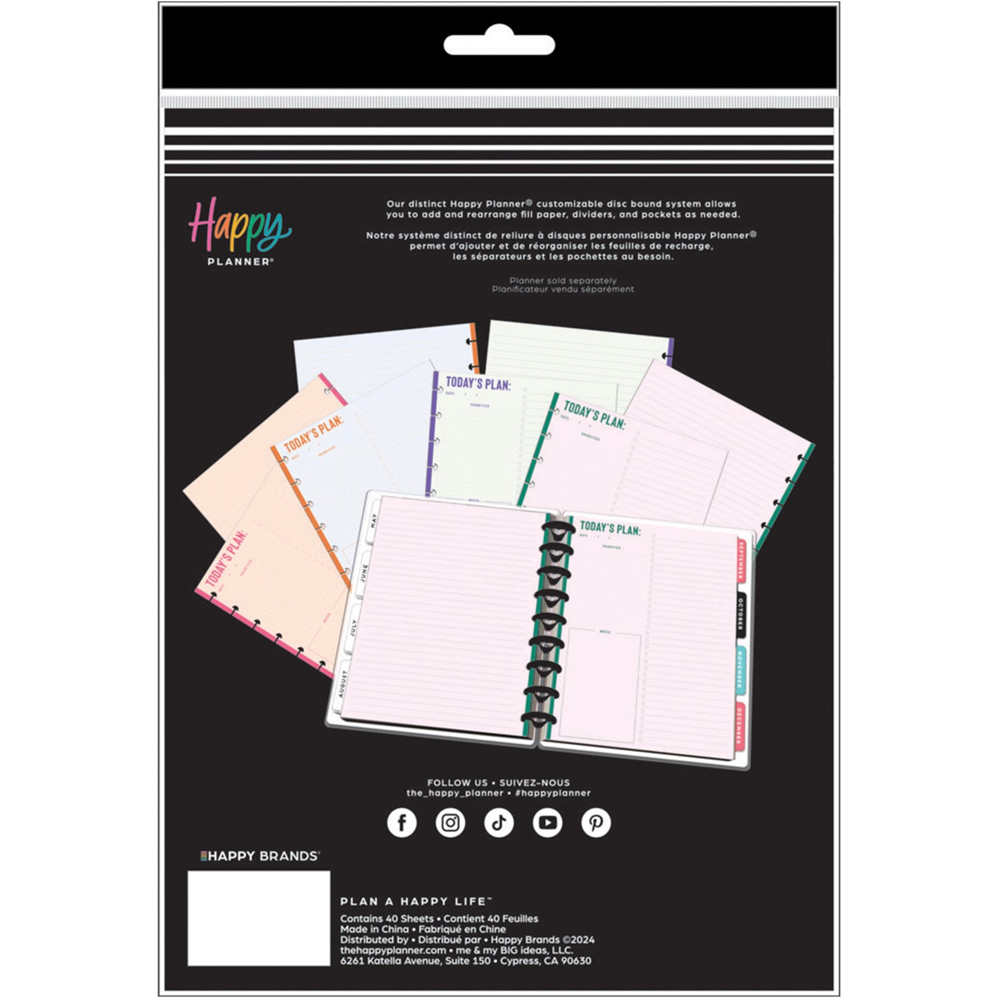 Happy Planner - Papel Classic - Vivid Brights