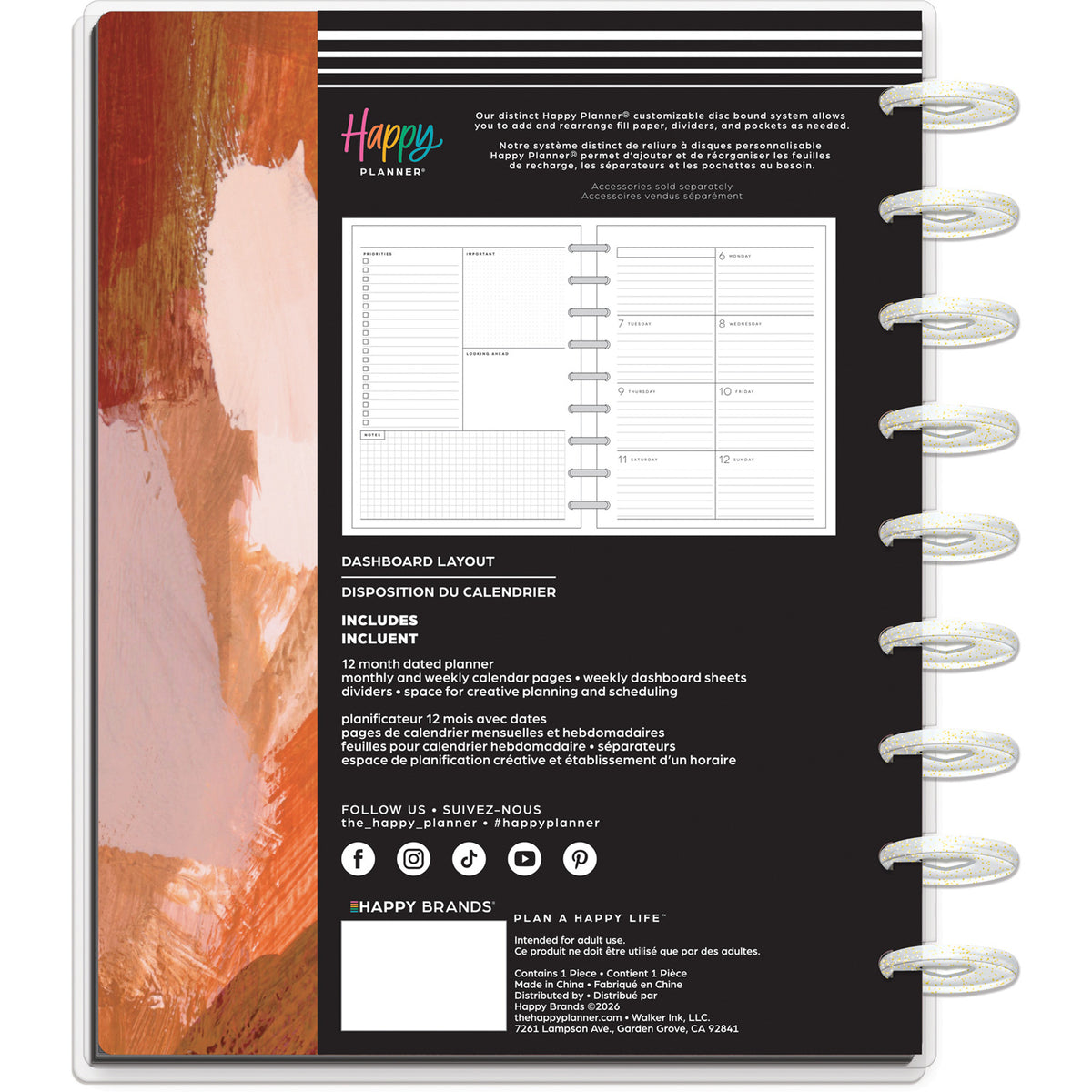 Happy Planner - Planner Classic (2027 - Dashboard) - Abstract Autumn