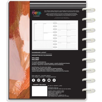 Happy Planner - Planner Classic (2027 - Dashboard) - Abstract Autumn