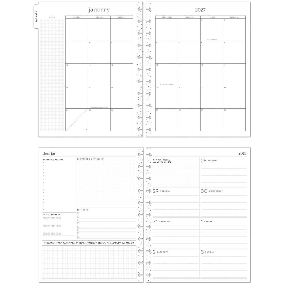 Happy Planner - Planner Big (2027 - Faith) - Wildflower Daydream