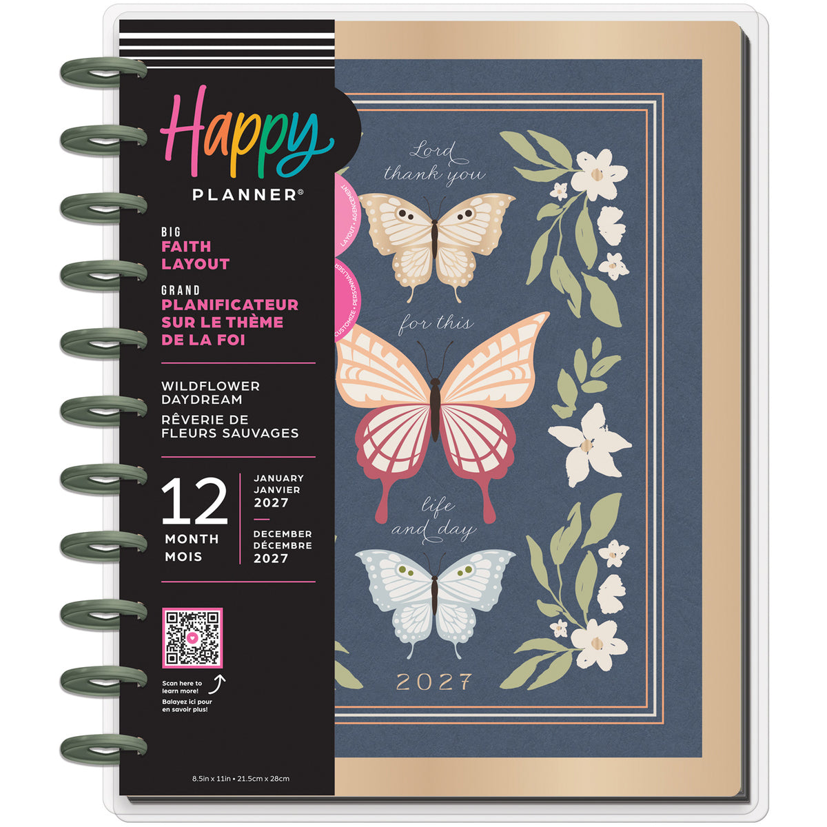 Happy Planner - Planner Big (2027 - Faith) - Wildflower Daydream