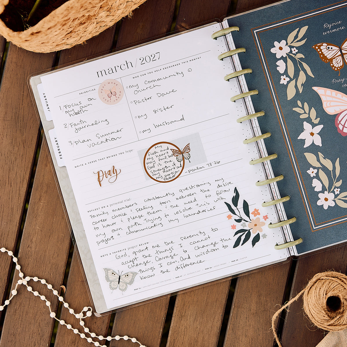 Happy Planner - Planner Big (2027 - Faith) - Wildflower Daydream