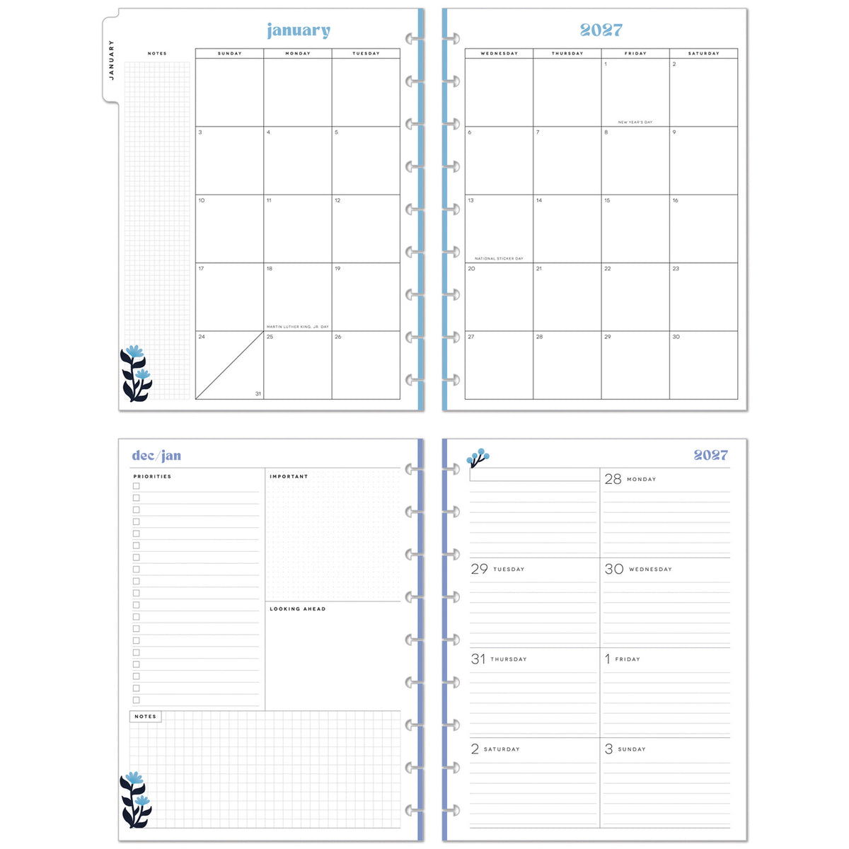 Happy Planner - Planner Classic (2027 - Dashboard) - Bright Seasons