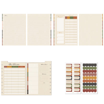 Happy Planner - Companion Pack Classic - Amber & Oak Budget
