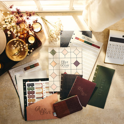 Happy Planner - Companion Pack Classic - Amber & Oak Budget