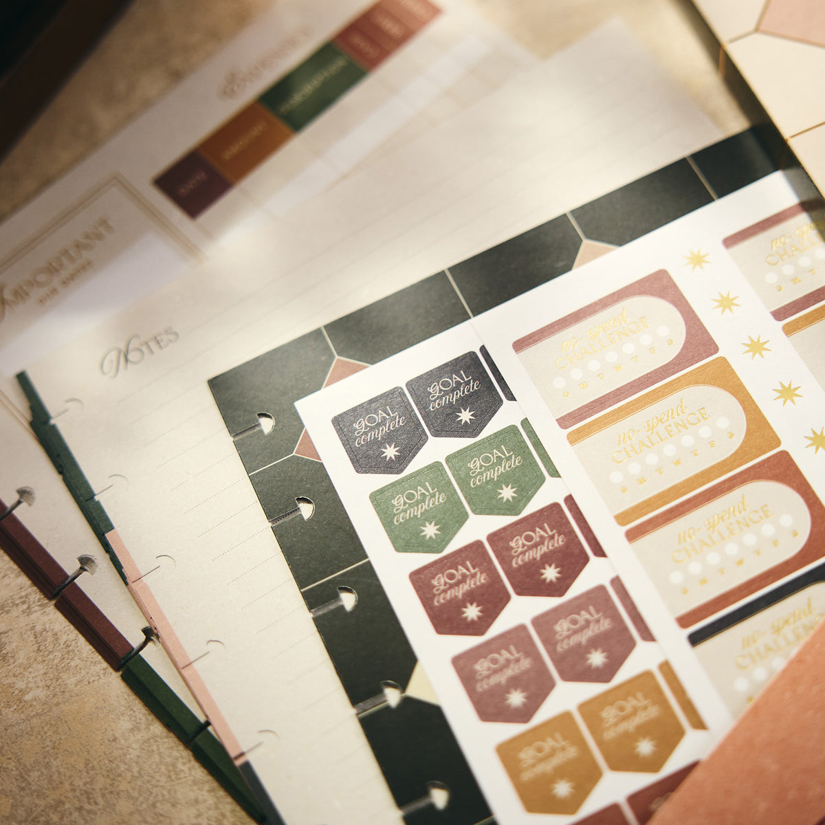 Happy Planner - Companion Pack Classic - Amber & Oak Budget