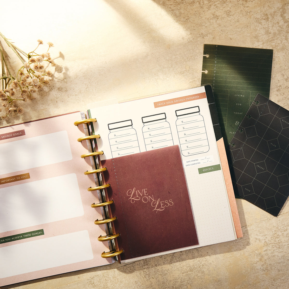 Happy Planner - Companion Pack Classic - Amber & Oak Budget