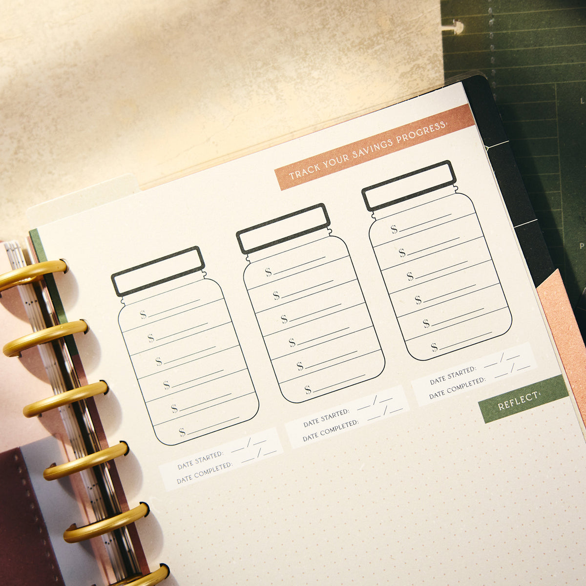 Happy Planner - Companion Pack Classic - Amber & Oak Budget