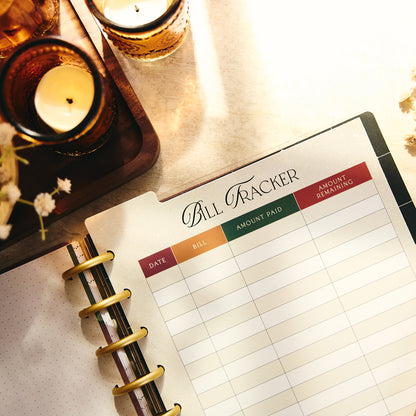 Happy Planner - Companion Pack Classic - Amber & Oak Budget