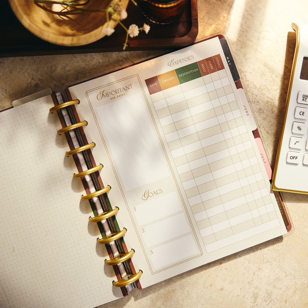 Happy Planner - Companion Pack Classic - Amber & Oak Budget
