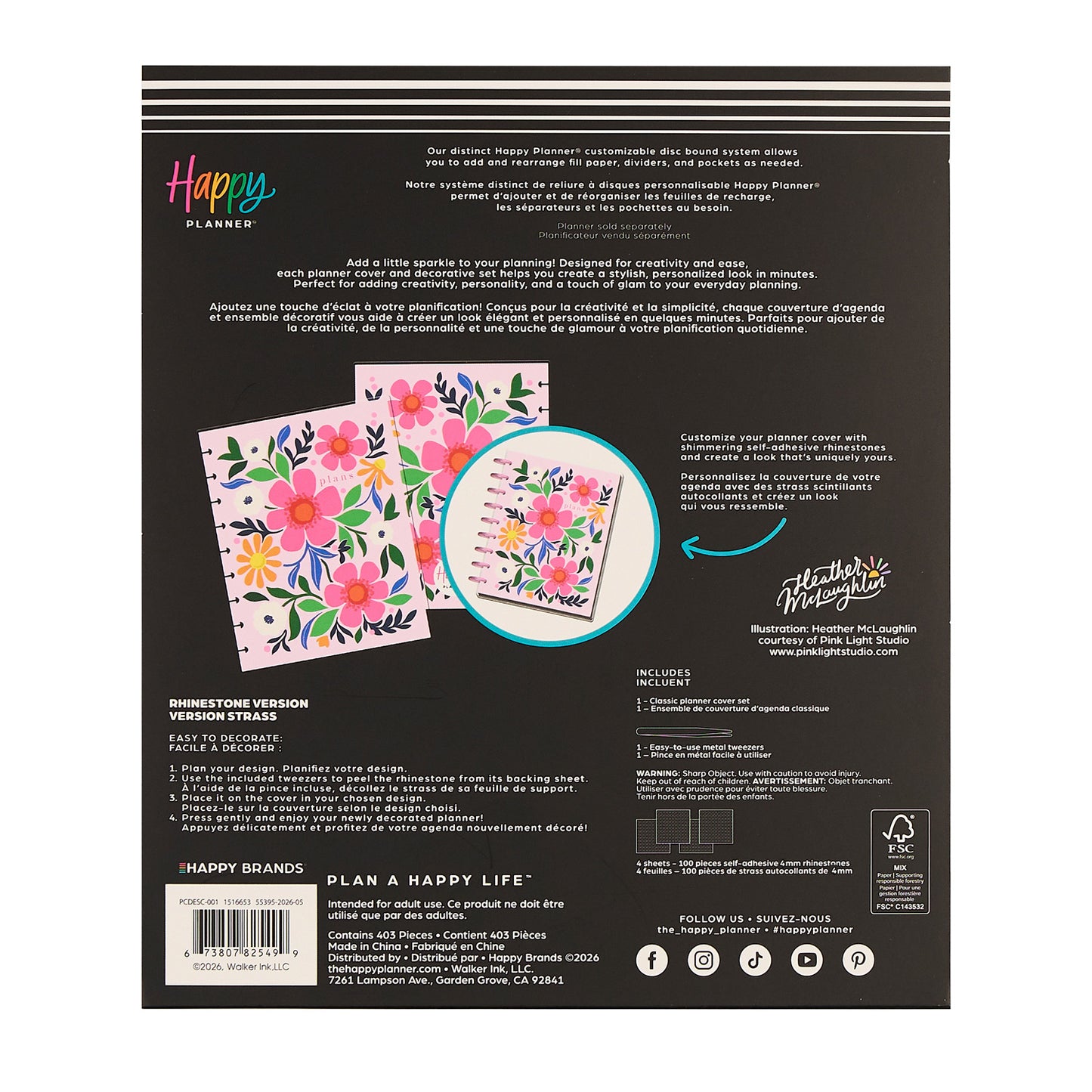 Happy Planner - Planner Cover Set Classic - Bright Floral