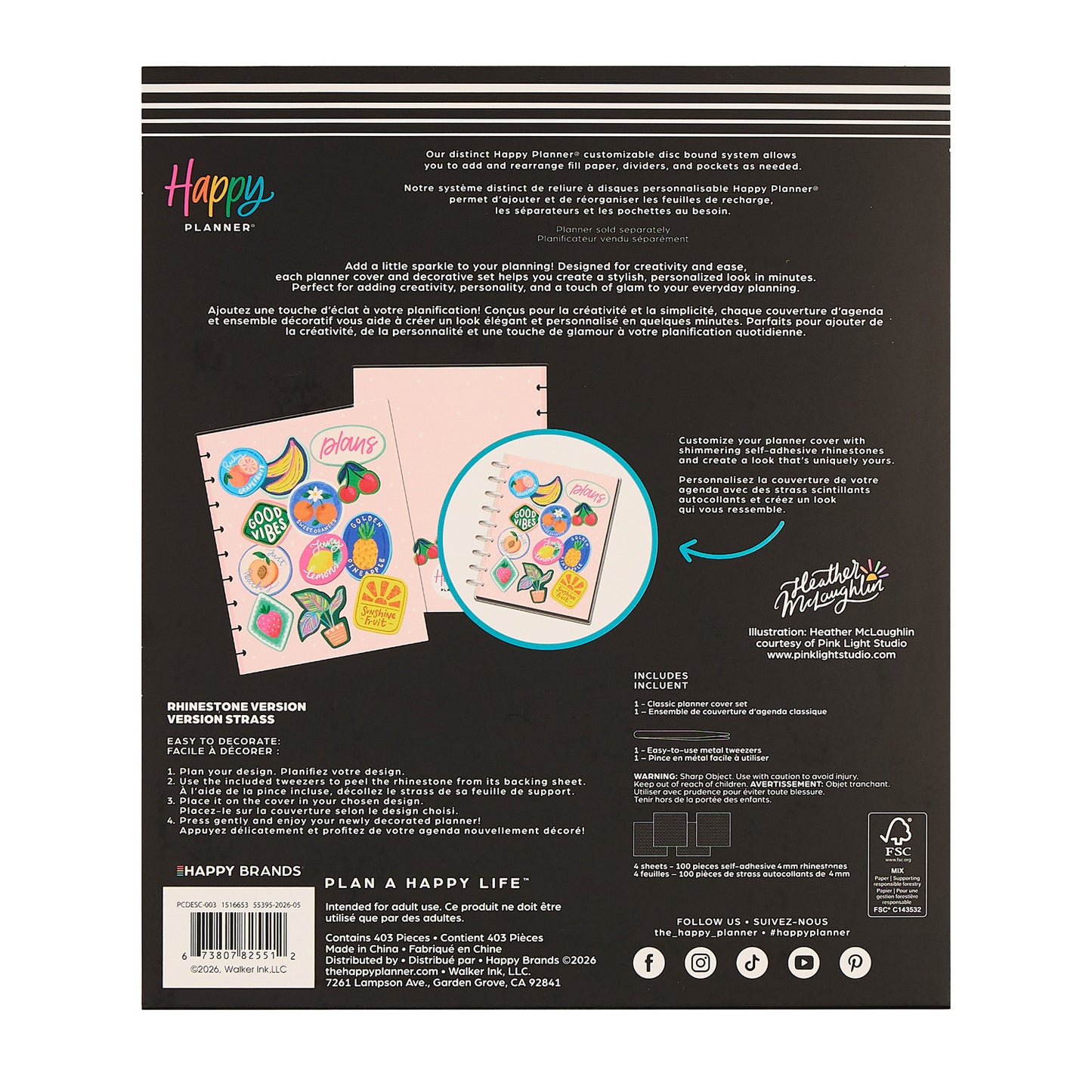 Happy Planner - Planner Cover Set Classic - Sweet Plans