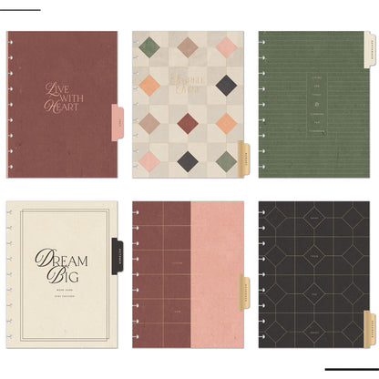 Happy Planner - Planner Classic Premium Cover (2027 - Dashboard) - Amber & Oak