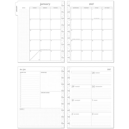 Happy Planner - Planner Classic Premium Cover (2027 - Dashboard) - Amber & Oak