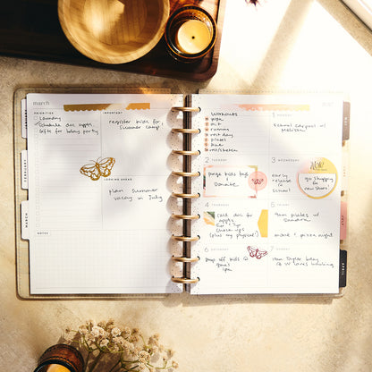 Happy Planner - Planner Classic Premium Cover (2027 - Dashboard) - Amber & Oak