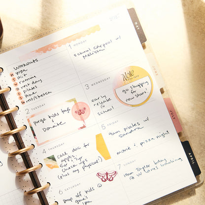 Happy Planner - Planner Classic Premium Cover (2027 - Dashboard) - Amber & Oak